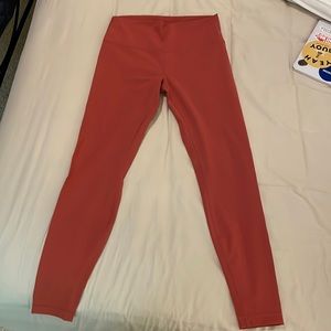 Lululemon Luxtreme Leggings 28” Size 10 Burnt Orange GREAT CONDITION